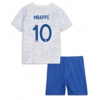 Maglie da calcio Francia Kylian Mbappe #10 Seconda Maglia Bambino Mondiali 2022 Manica Corta (+ Pantaloni corti)